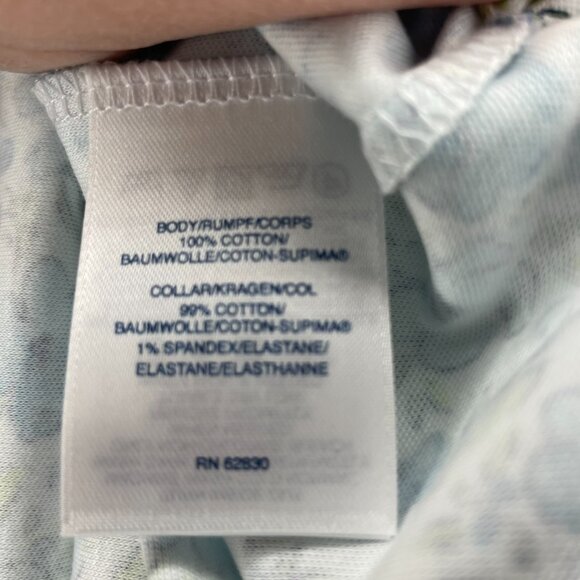 Women's Plus 2x Lands End Floral Polo (028) - Picture 4 of 4